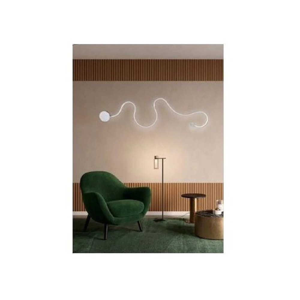 APPLIQUE LED 28 W LAMPADA PARETE A NASTRO BIANCO LUCE CALDA FREDDA NATURALE E69-B