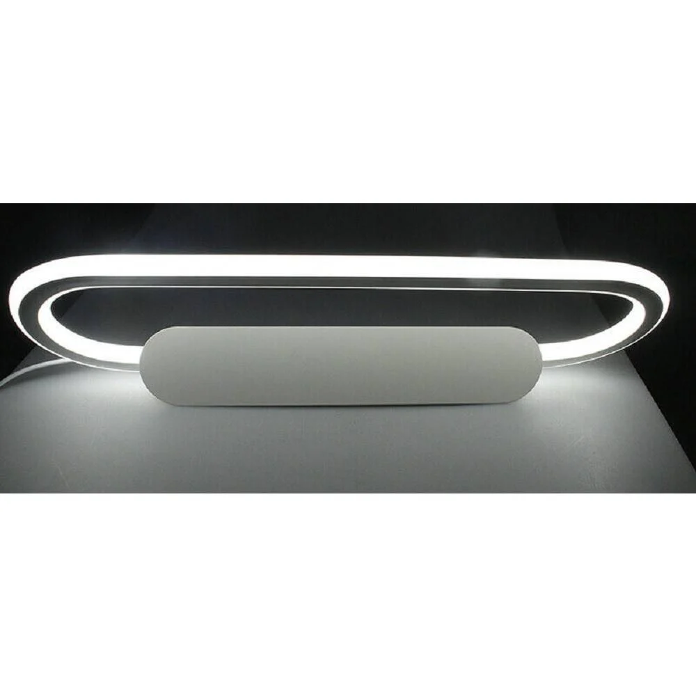 APPLIQUE LED LAMPADA DA SPECCHIO 16W OVALE BAGNO LUCE 3000K 6500K 4000K 45CM F06 - TrAdE Shop Traesio