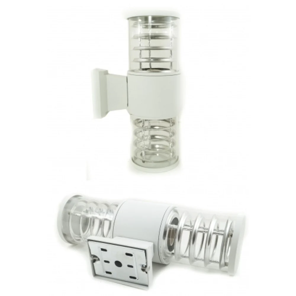 APPLIQUE PLAFONIERA DOPPIO FARETTO FASCIO DW BIANCO SPIRALE 33.5X17,5X10.5 CM - TrAdE Shop Traesio