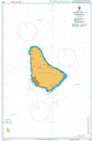 approaches to barbados n. 2485 (2002) - Carte nautiche, da pesca…