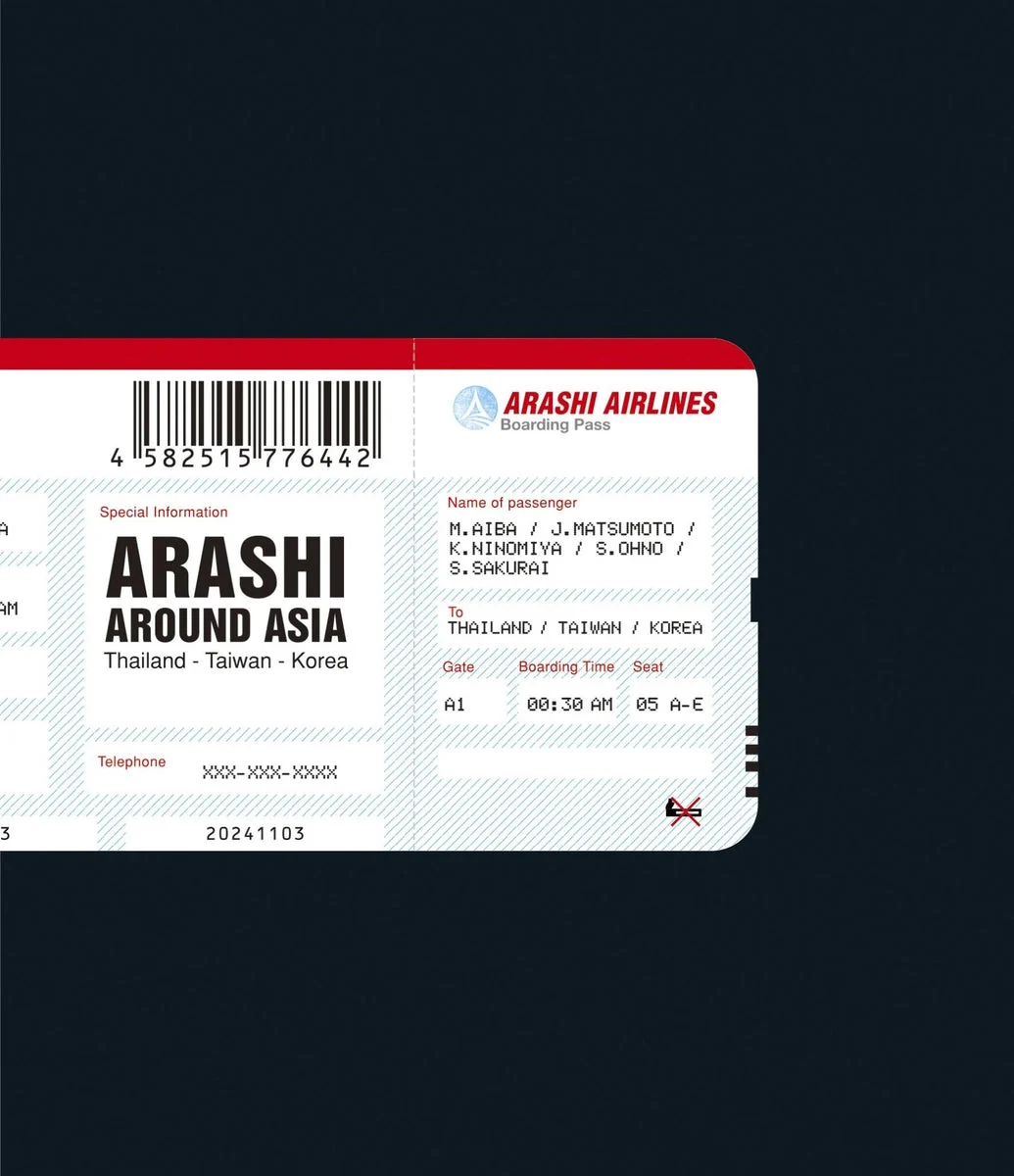 ARASHI Around Asia Thailand-Taiwan-Korea (Blu-ray)