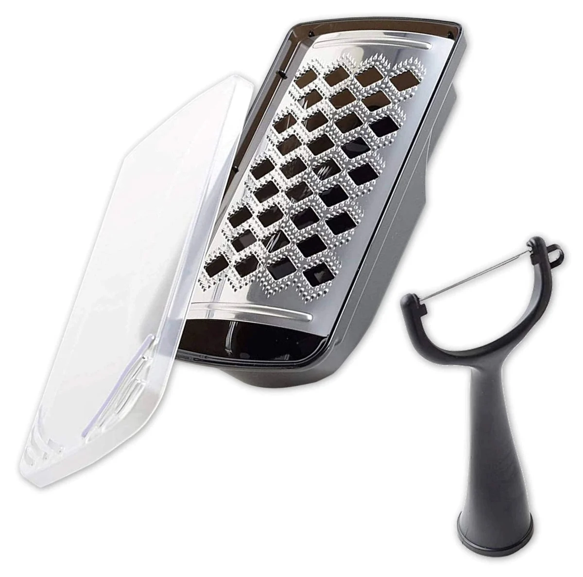 Arnest Grater Peeler Set 2-Piece Restaurant Favorite Black