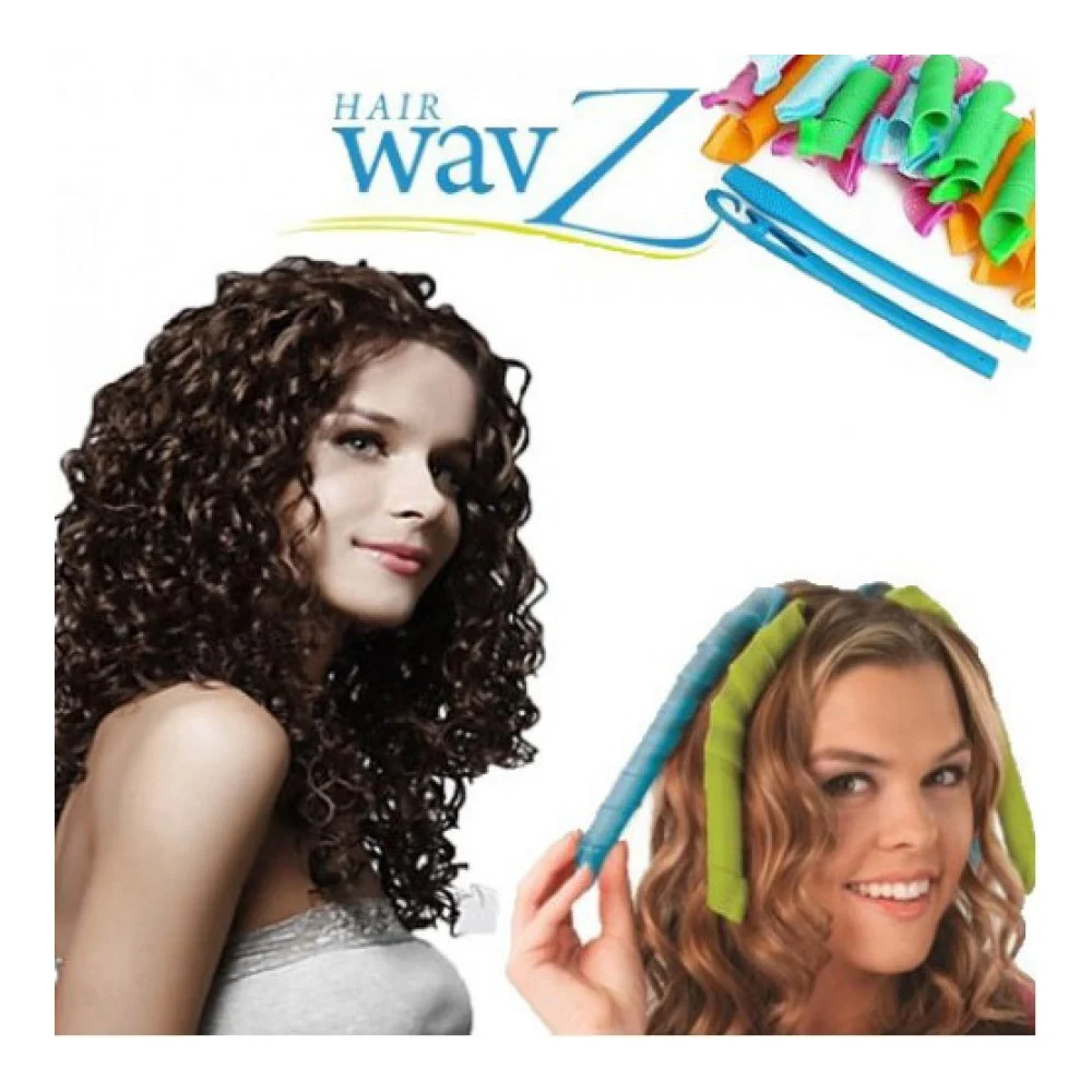 ARRICCIA CAPELLI DONNA MOSSI CREA BOCCOLI BIGODINI RICCI ACCONCIATURA HAIR WAVZ - TrAdE Shop Traesio