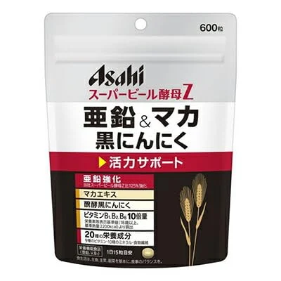 Asahi Levadura de Cerveza con Maca y Ajo Negro 600 Cápsulas Suplemento