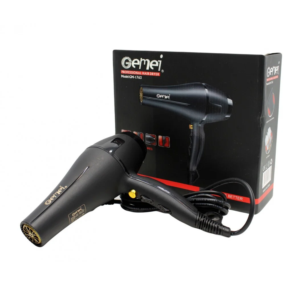 ASCIUGACAPELLI PHON PROFESSIONALE 2400W 2 VELOCITÀ 3 MODALITÀ DI CALORE GM-1763