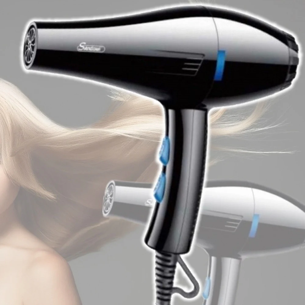 ASCIUGACAPELLI PHON PROFESSIONALE Q-F661 2200 WATT PORTATILE CON IONI NEGATIVI