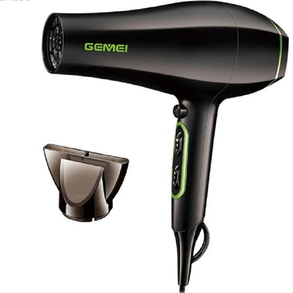 ASCIUGACAPELLI PROFESSIONALE MOTORE CC 2200W SALONE UGELLO CONCENTRATORE GM-130