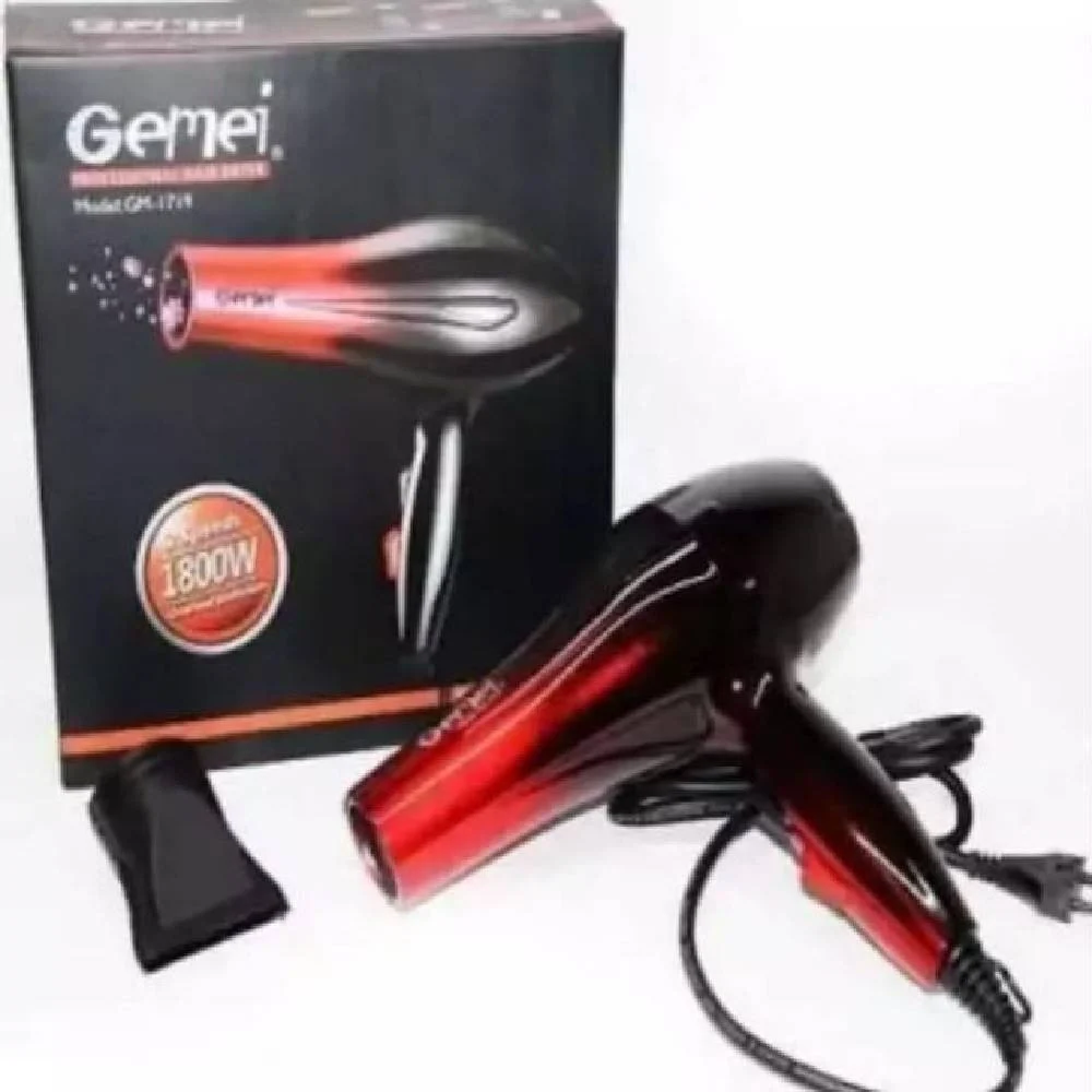 ASCIUGACAPELLI PROFESSIONALE PHON 1800 W 2 VELOCITÀ 3 LIVELLI DI CALORE GM-1719