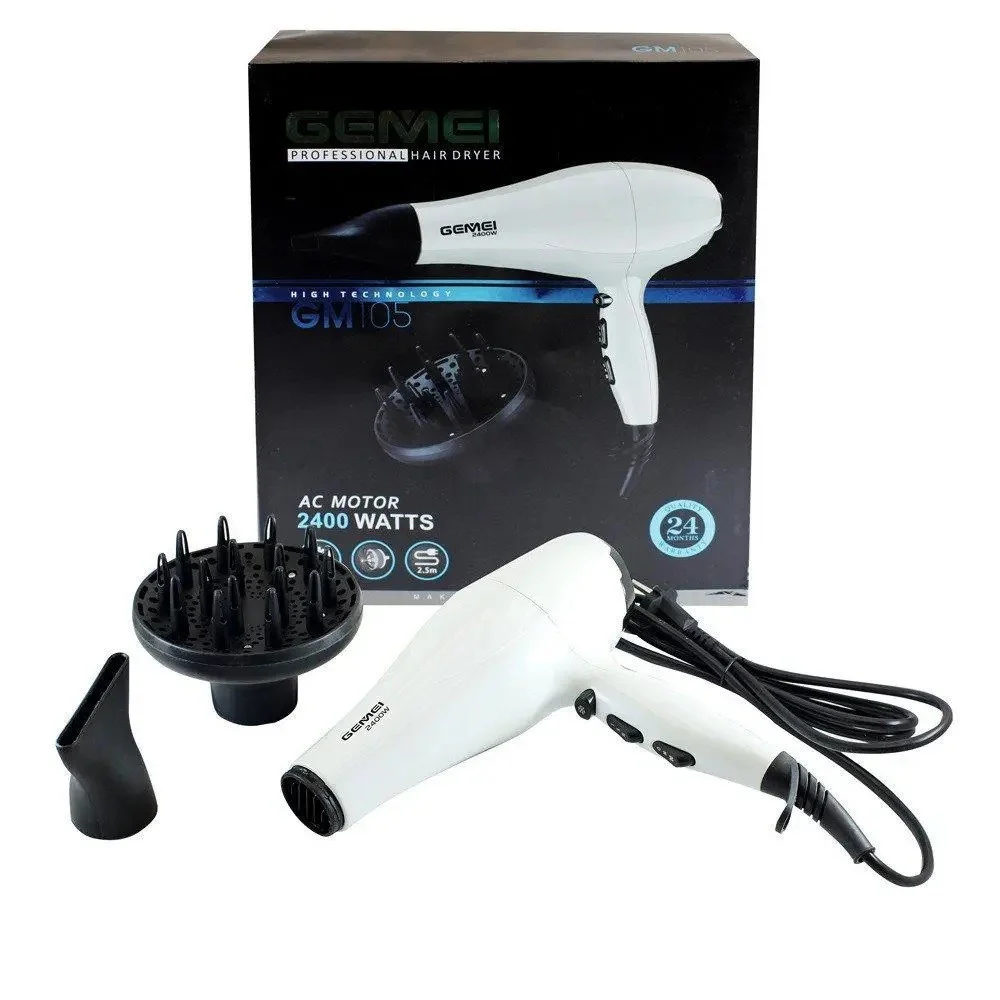 ASCIUGACAPELLI PROFESSIONALE PHON 2400 WATT STYLING CAPELLI DIFFUSSORE GM-105