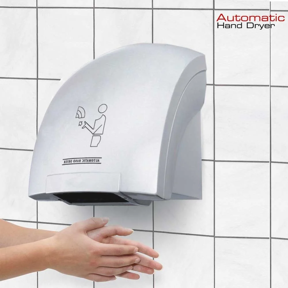 ASCIUGAMANI AUTOMATICO ELETTRICO AD ARIA CALDA FOTOCELLULA PARETE MURO PER HOTEL - TrAdE Shop Traesio