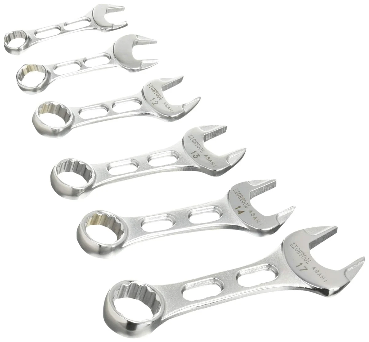 ASH (Asahi Kinzoku Kogyo) Light Tool Combination Spanner Set 6-Piece LCWUS60