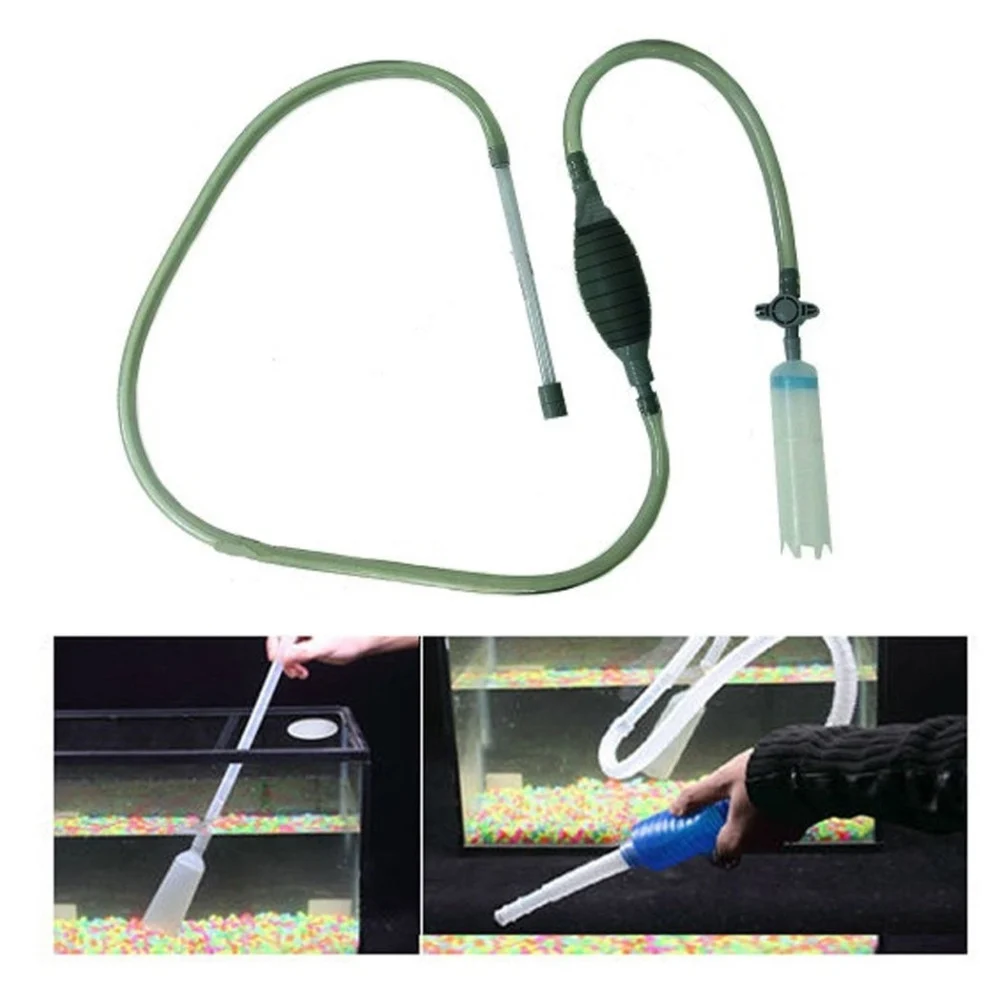 ASPIRARIFIUTI ACQUARIO POMPA SIFONE TRAVASO ASPIRA RIFIUTI MANUALE POMPA ACQUA - TrAdE Shop Traesio