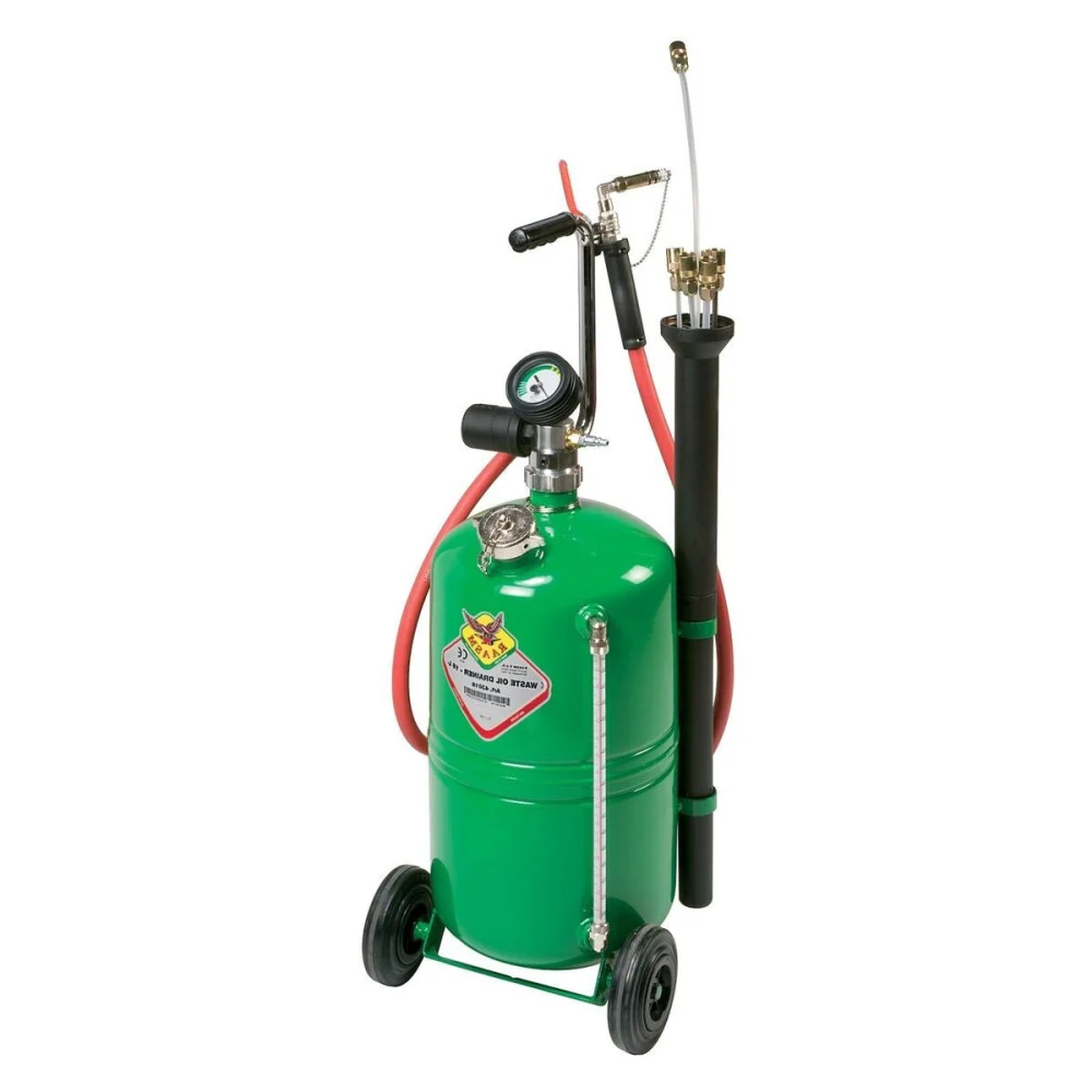 ASPIRATORE CARRELLATO PNEUMATICO PER RECUPERO OLIO ESAUSTO DA 24LT RAASM 43024 - Raasm ®