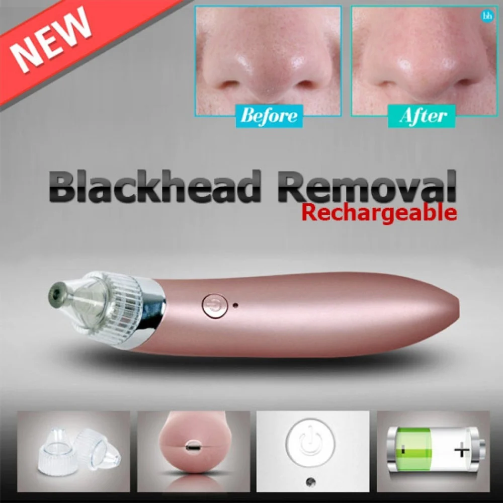 ASPIRATORE RIMUOVERE PUNTI NERI AD ULTRASUONI PULIZIA VISO FACCIALE PORTATILE - TrAdE Shop Traesio