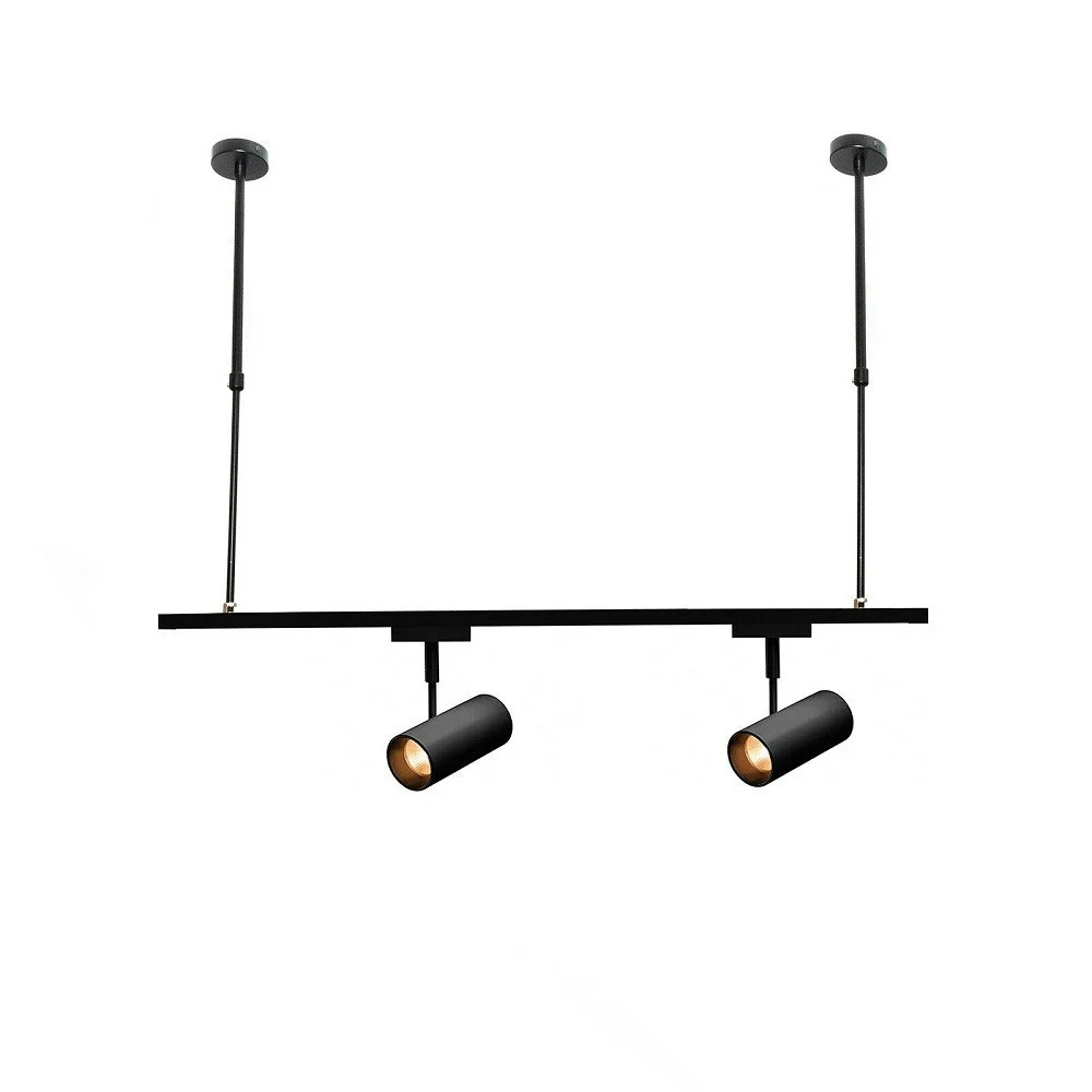 ASTA REGOLABILE PER FARETTI A BINARIO ELETTRICO STAFFA A SOFFITTO 1 MT T-100CM