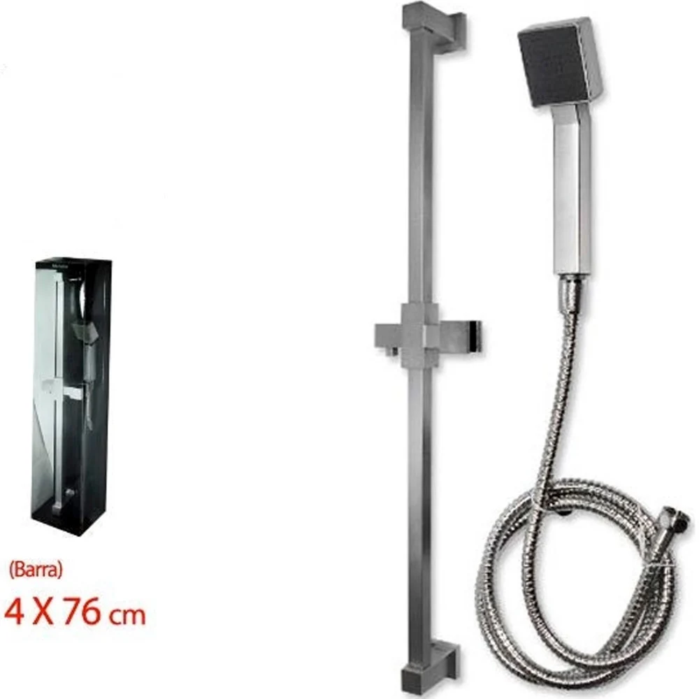ASTA SALISCENDI CROMATO PER DOCCIA SOFFIONE DOCCETTA 1 GETTO LACCIO 1,5MT - TrAdE Shop Traesio