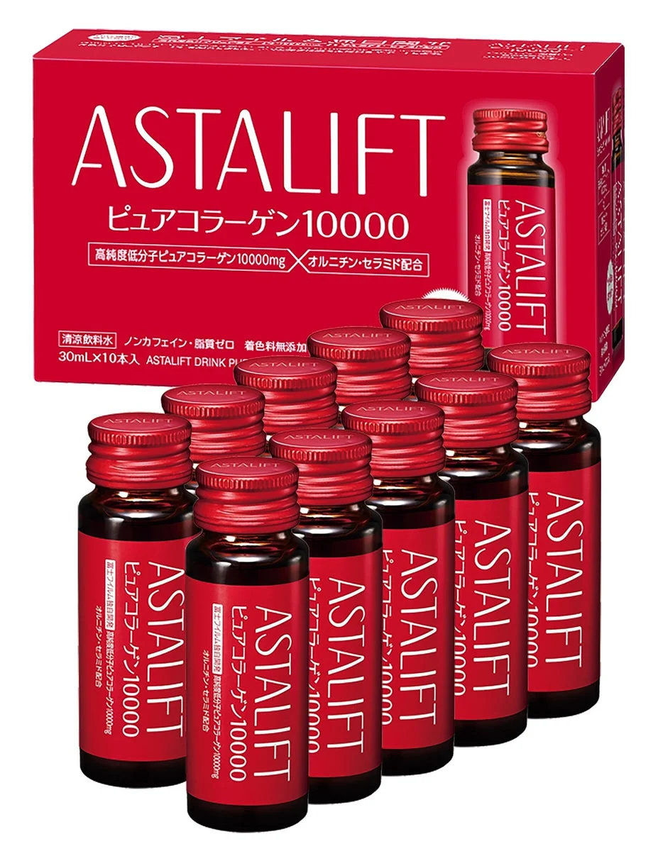 ASTALIFT Pure Collagen 10000 Drink 10 x 30ml Peach Yogurt Flavor