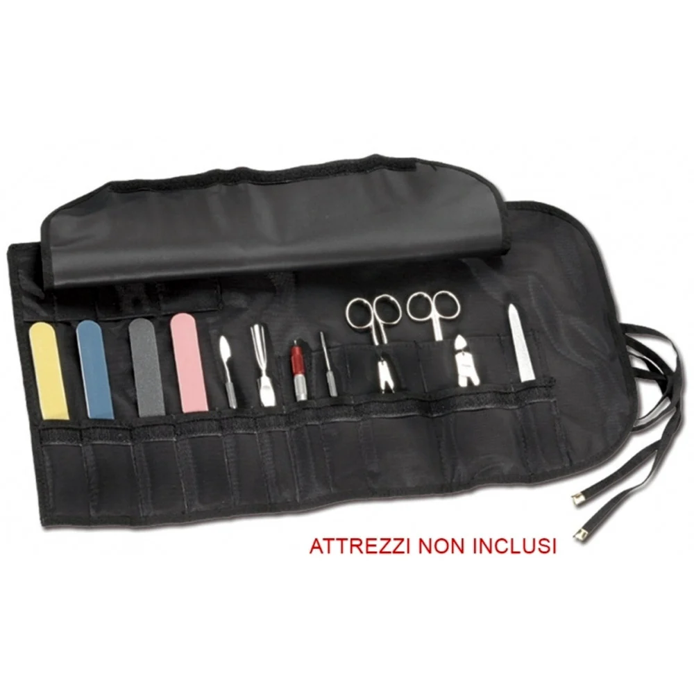 ASTUCCIO PORTA ATTREZZI 24 TASCHE CON PATELLA ROLL ON PER ESTETISTA PARRUCCHIERE - TrAdE Shop Traesio