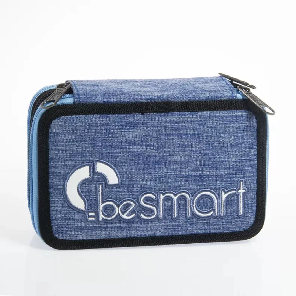 ASTUCCIO PORTAPASTELLI TRIPLO YORK JEANS BE SMART PORTAPENNE ACCESSORI SCUOLA - TrAdE Shop Traesio