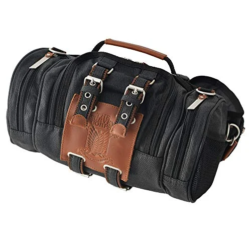 Attack on Titan Backpack 3D Maneuver Gear Pouch 4way Bag Black - WAFUU JAPAN