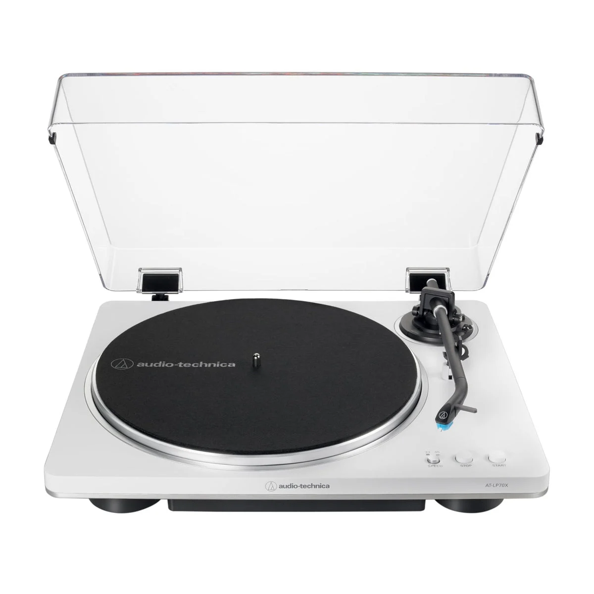 Audio-Technica Giradischi automatico a cinghia AT-LP70X bianco argento