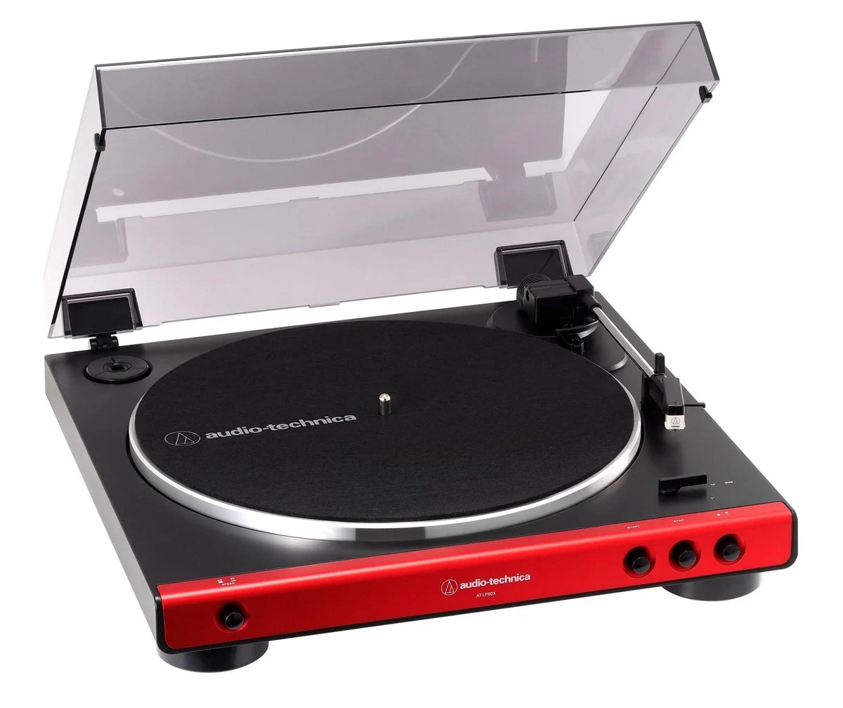 Audio-Technica Giradischi Automatico AT-LP60X Rosso