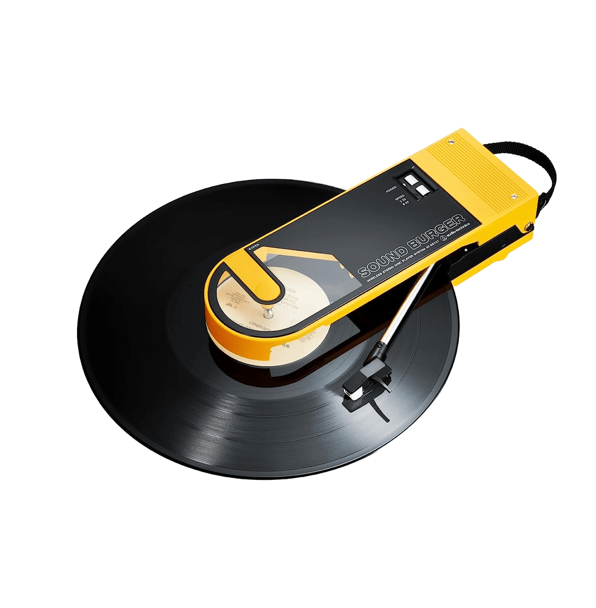 Audio-Technica Giradischi Wireless Sound Burger USB Bluetooth AT-SB727 Giallo