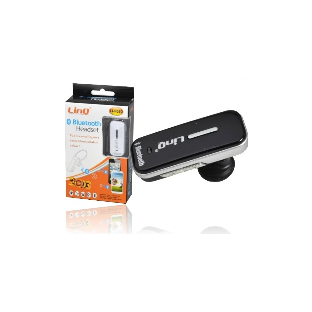 AURICOLARE HEADSET BLUETOOTH SMARTPHONE S3 S4 DUAL MODE 10M LINQ Li-R630