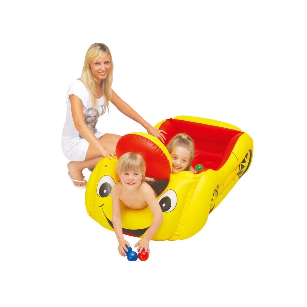 AUTO MACCHINA GONFIABILE MARE GIOCO BIMBI CON 25 PALLINE E BOCCA APRIBILE - TrAdE Shop Traesio