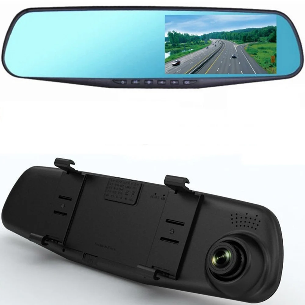 AUTO REARVIEW SPECCHIETTO DVR TELECAMERA FULL HD 1080P 4.3 "LCD CON RETRO CAM - TrAdE Shop Traesio