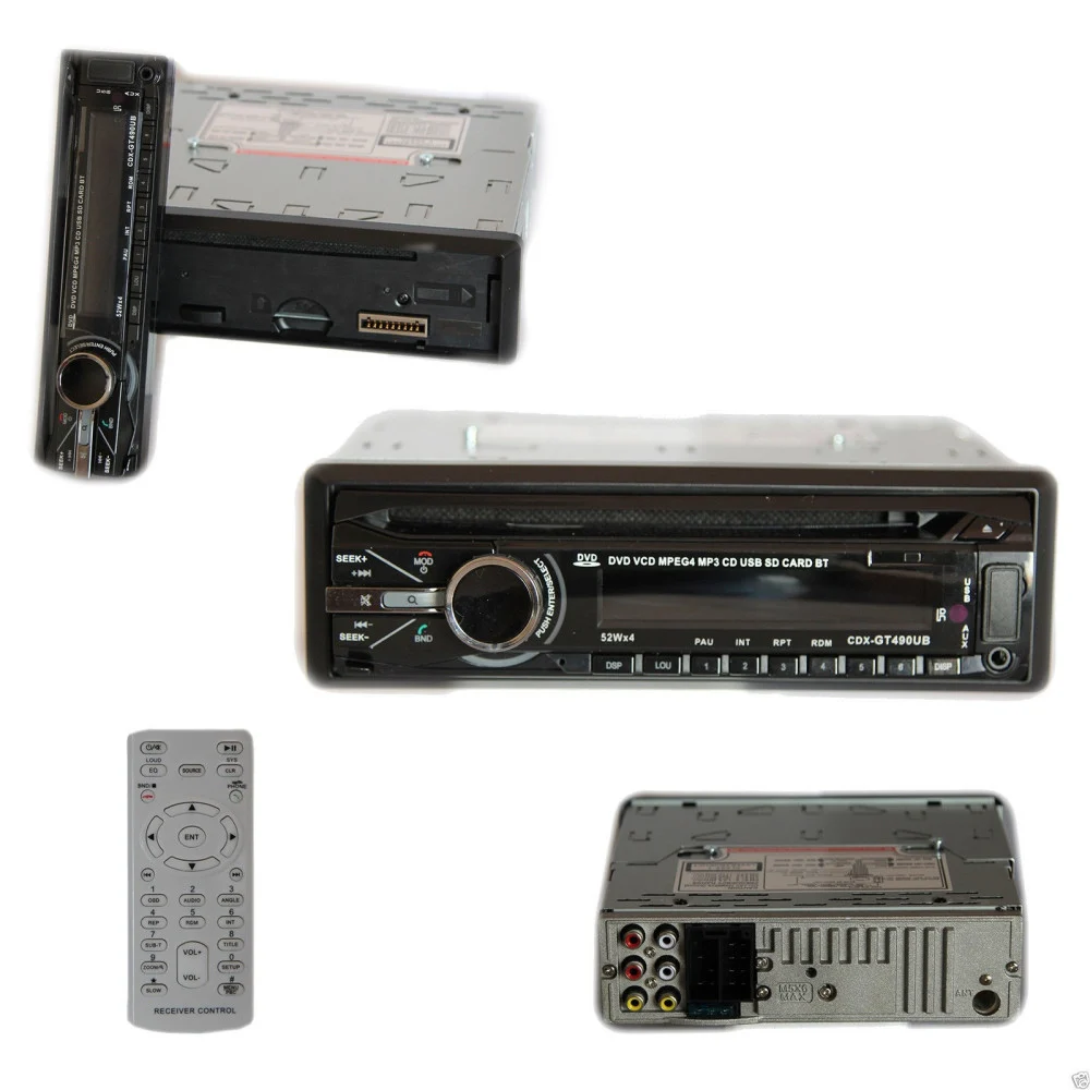 AUTORADIO STEREO BLUETOOTH FRONTALINO ESTRAIBILE FM MP3 USB SD CD DVD LCD 52Wx4 - TrAdE Shop Traesio
