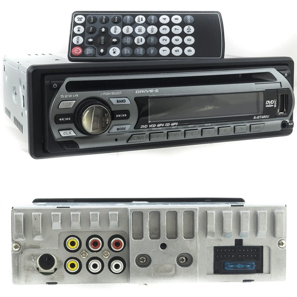 AUTORADIO STEREO PER AUTO RADIO FM MP3 SD USB DVD CD AUX GT460U CON TELECOMANDO - TrAdE Shop Traesio
