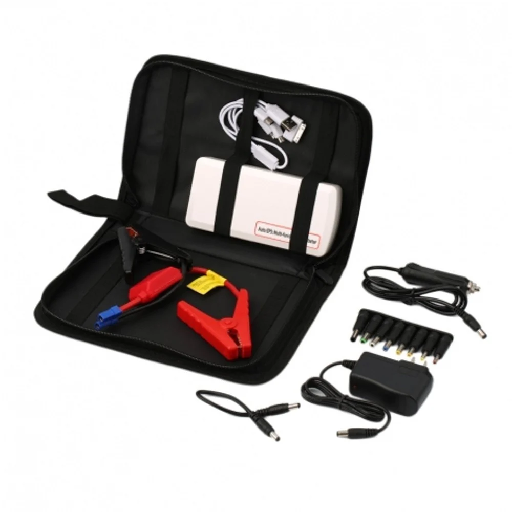 AVVIATORE EMERGENZA CON BORSETTA AUTO LUCE LED STARTER POWER BANK 9000 PORTATILE - TrAdE Shop Traesio