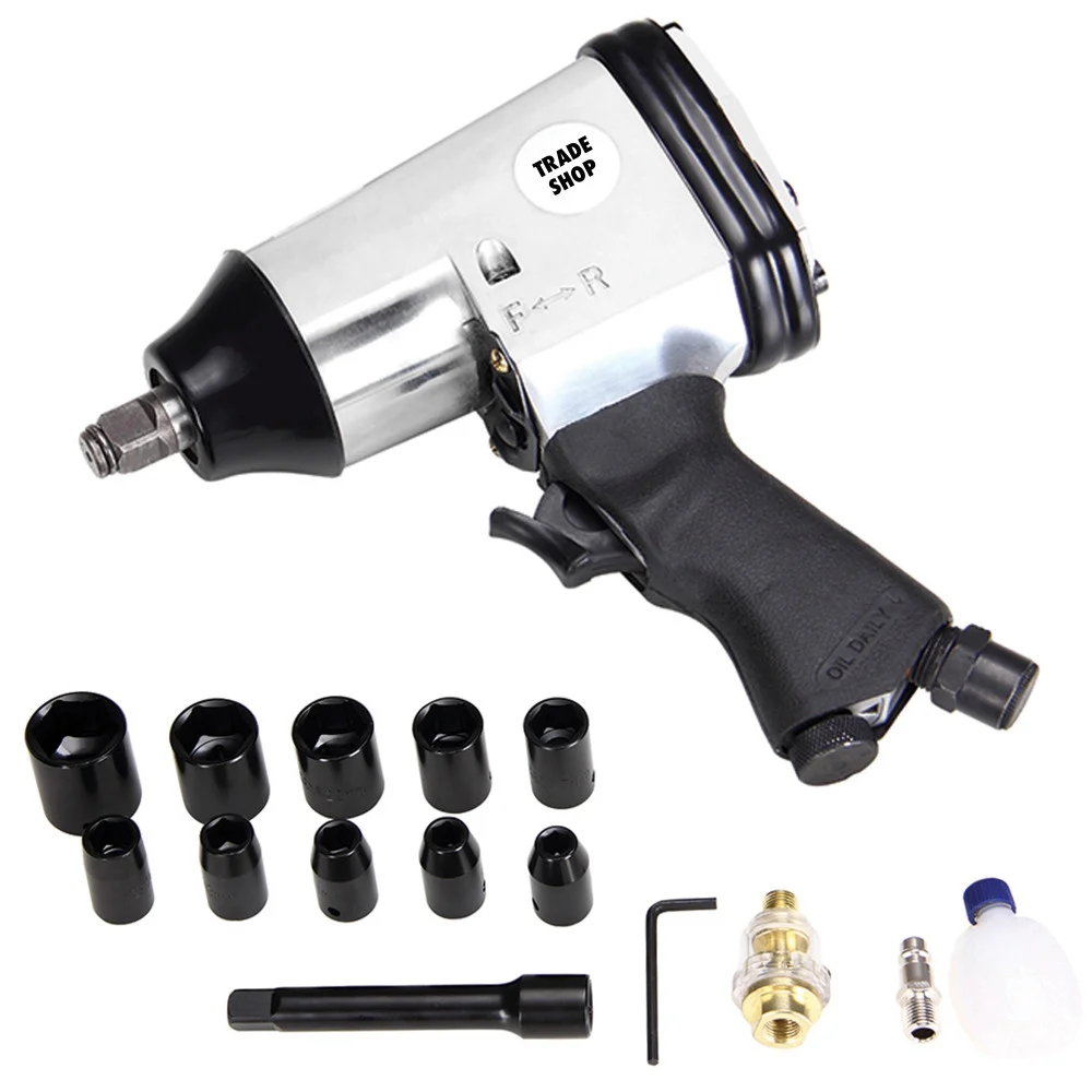AVVITATORE PNEUMATICO AD ARIA 1/2 CON VALIGIA E BUSSOLE PISTOLA SVITA BULLONI - TrAdE Shop Traesio