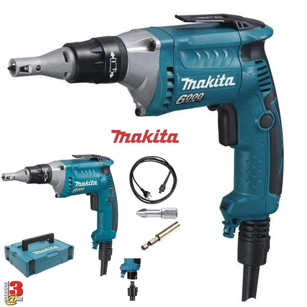 AVVITATORE REVERSIBILE PER VITI AUTOPERFORANTI CARTONGESSO MAKITA FS6300RXJ 570W - Makita ®