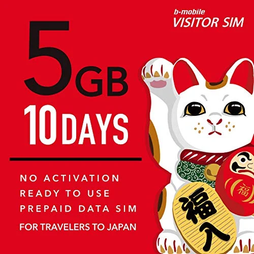 b-mobile Japan Visitor SIM 5GB 10 Days Prepaid BM-VSC2-5GB10DC