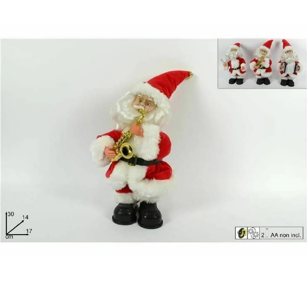 BABBO NATALE CON MUSICA MOVIMENTO DECORAZIONE NATALE 17X30X14CM VARI MODELLI - TrAdE Shop Traesio