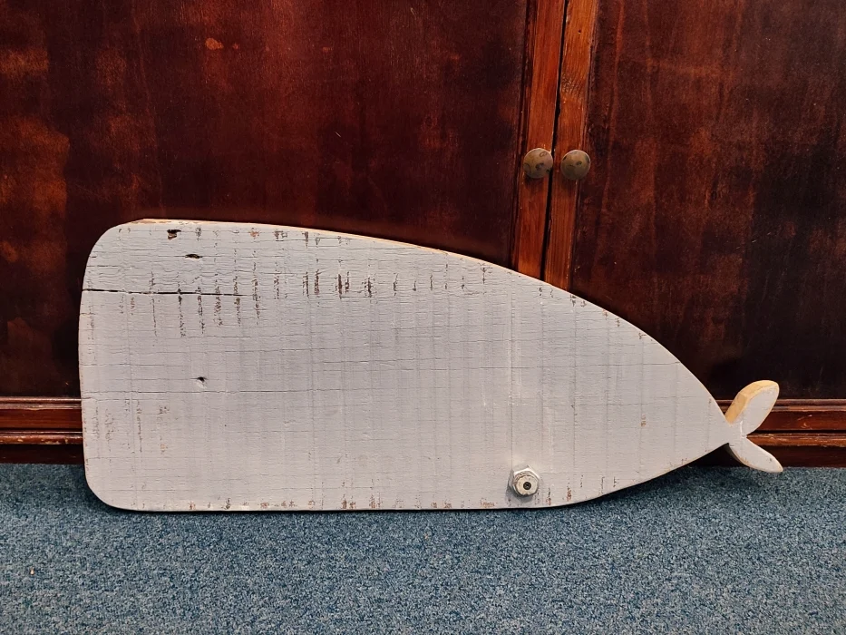 balena di legno da appendere e da appoggio - Arredamento marinaresco