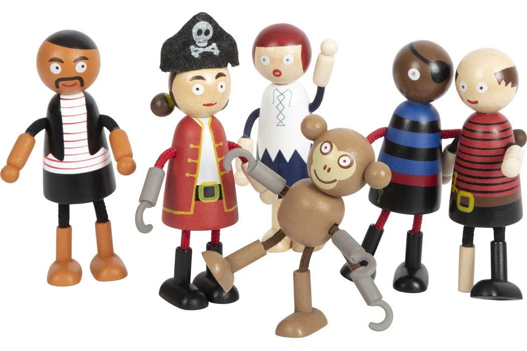 bambole pieghevoli “personaggi pirata” - Giochi e Puzzle