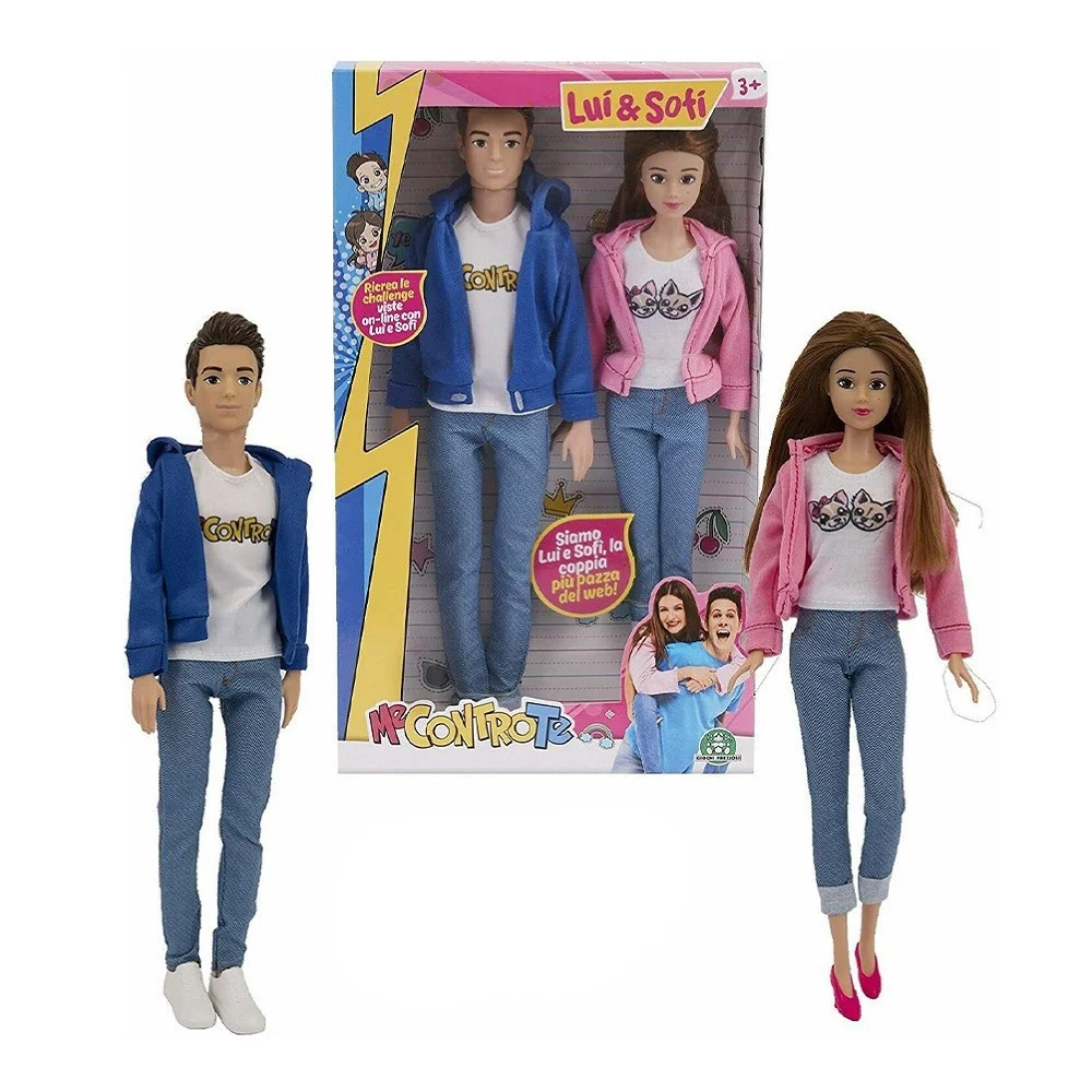 BAMBOLE SOFI E LUI 30 CM COPPIA FASHION DOLL GIOCATTOLO BAMBINA ME CONTRO TE - TrAdE Shop Traesio