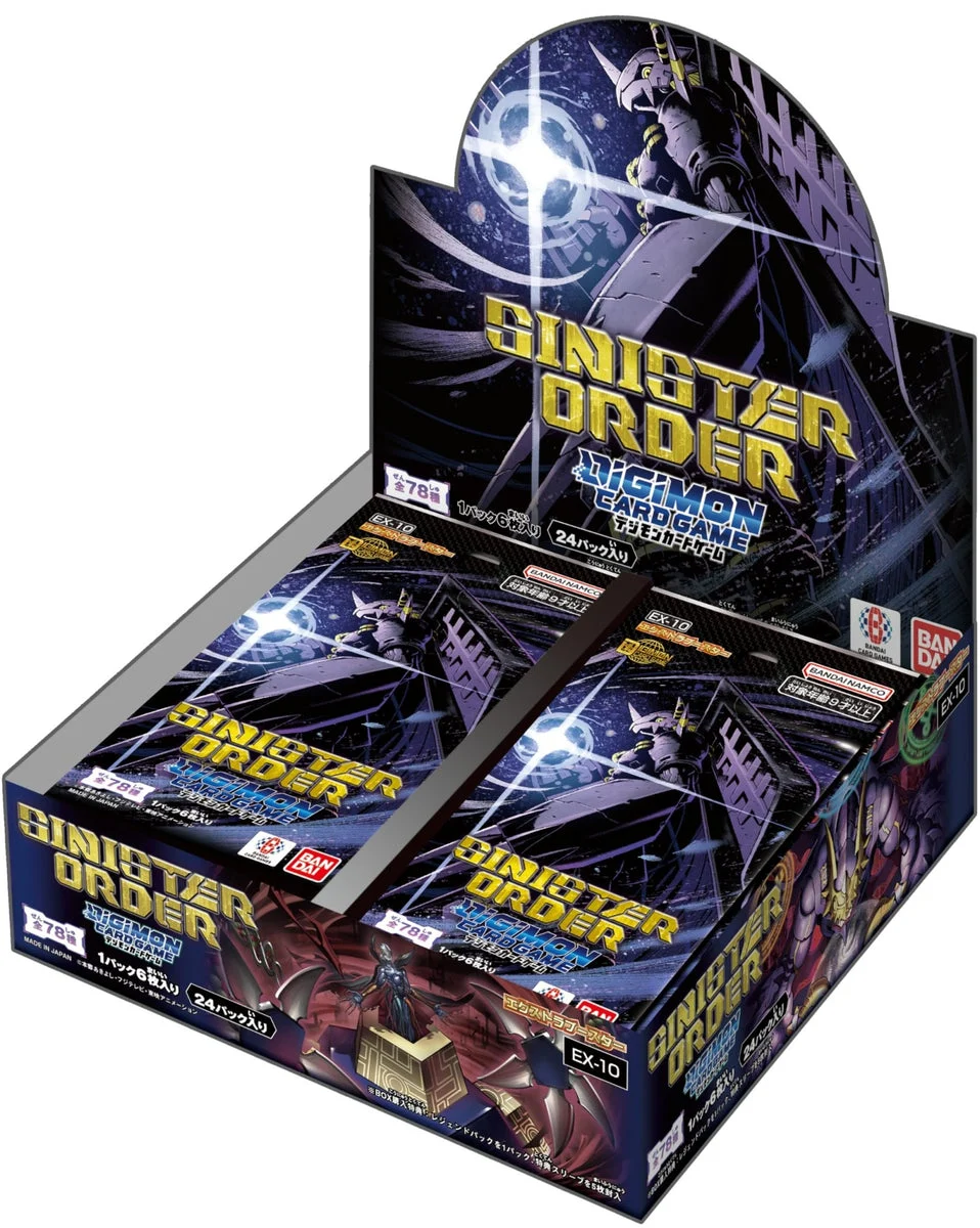 Bandai Digimon Card Game Extra Booster Sinister Order EX-10 Box (24 Packs)