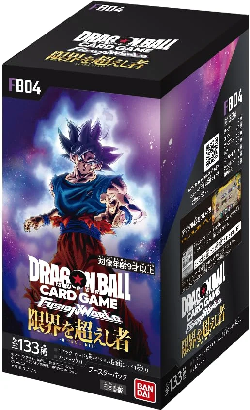 BANDAI Dragon Ball Super Card Game Fusion World Booster Pack FB04 24 Packs