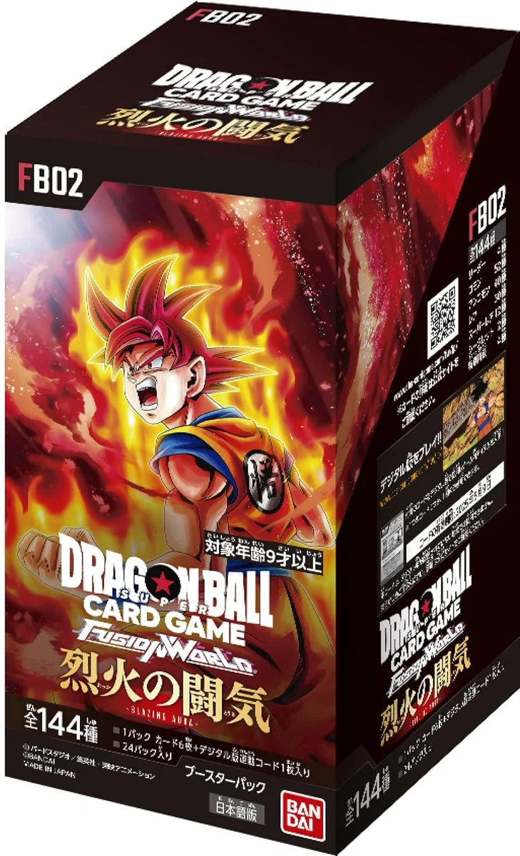 BANDAI Dragon Ball Super Card Game Fusion World Booster Pack 24 Packs FB02