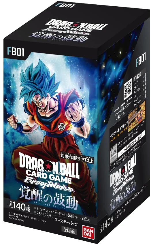 BANDAI Dragon Ball Super Card Game Fusion World Booster Pack 24 Packs FB01