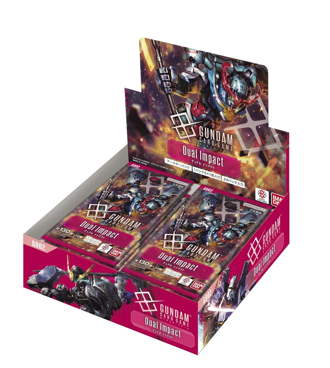 Bandai Gundam Card Game Booster Box: Dual Impact (GD02) — 24 packs