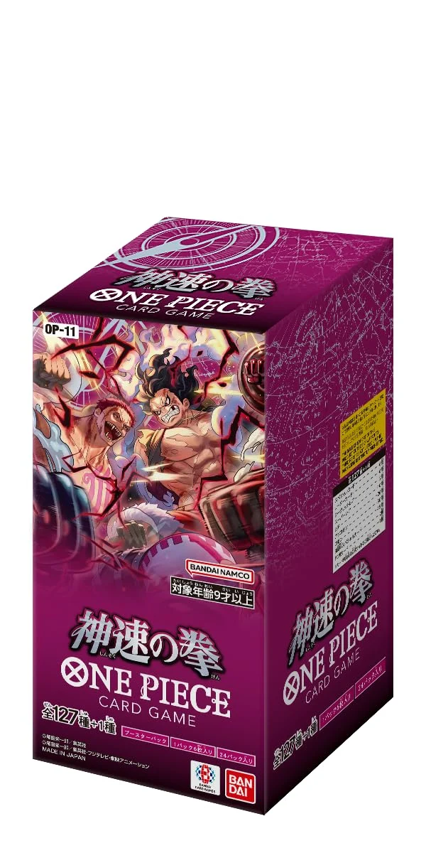 Bandai One Piece Card Game Box 24 Bustine OP-11 Gioco di Carte per 9+ Anni