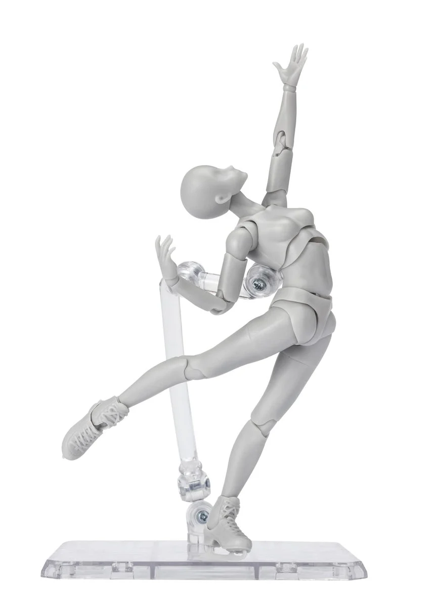 BANDAI SPIRITS S.H.Figuarts BODY-chan Sports- Edition DX SET (Gray Color Ver.) Painted posable figure