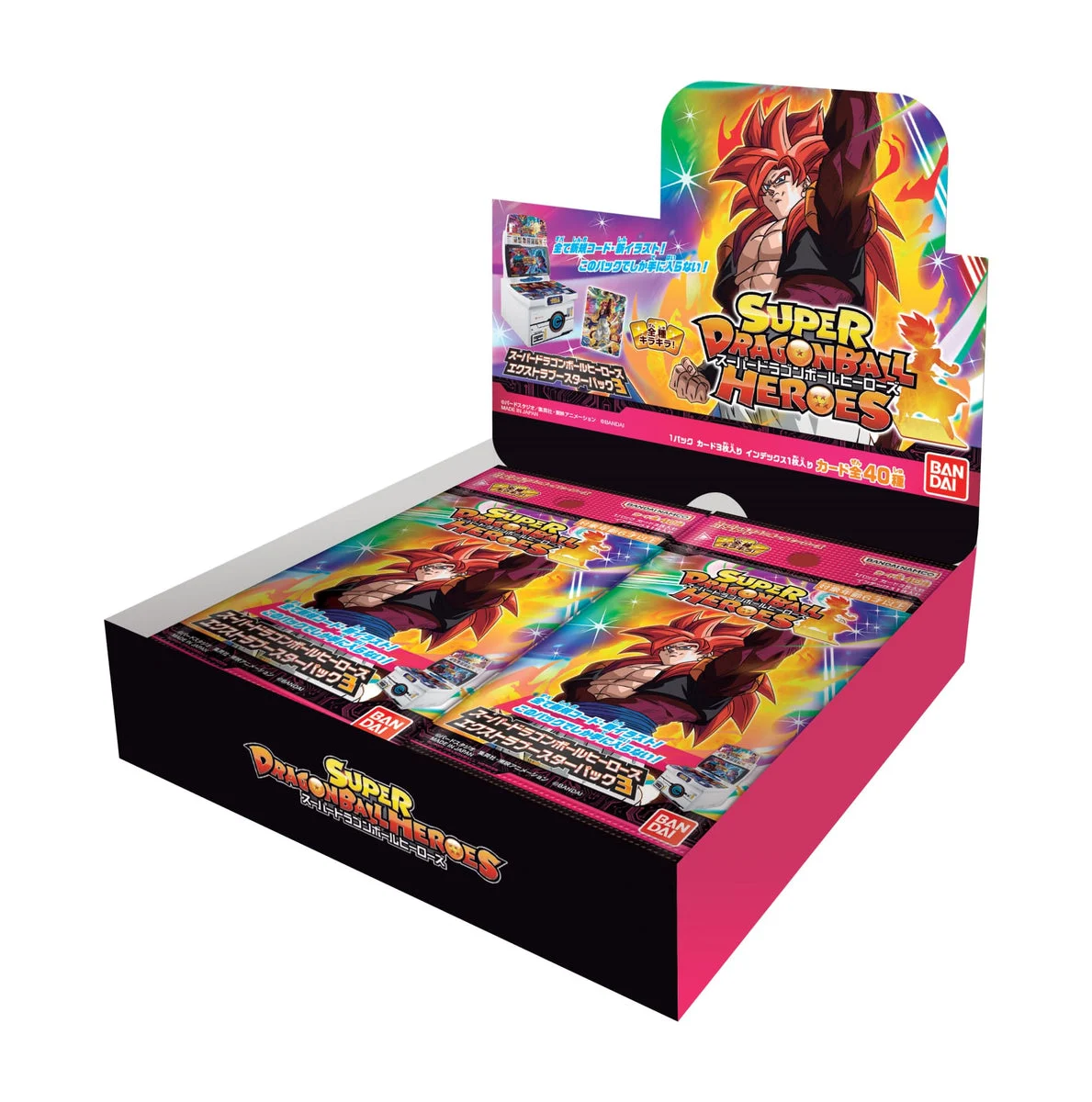 Bandai Super Dragon Ball Heroes Extra Booster Pack 3 Caja 20 sobres