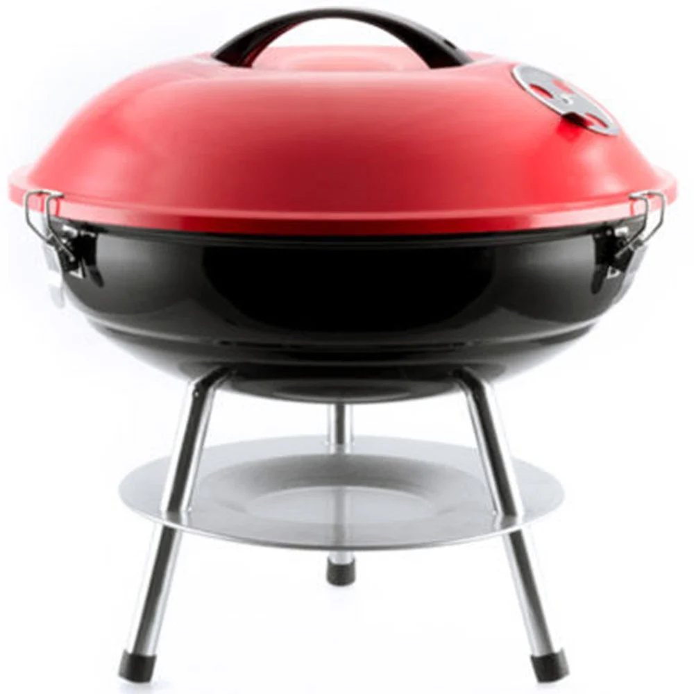 BARBECUE A CARBONELLA TONDO BBQ GRIGLIA COPERCHIO DA TAVOLO GRILL GRIGLIA BRACE - TrAdE Shop Traesio