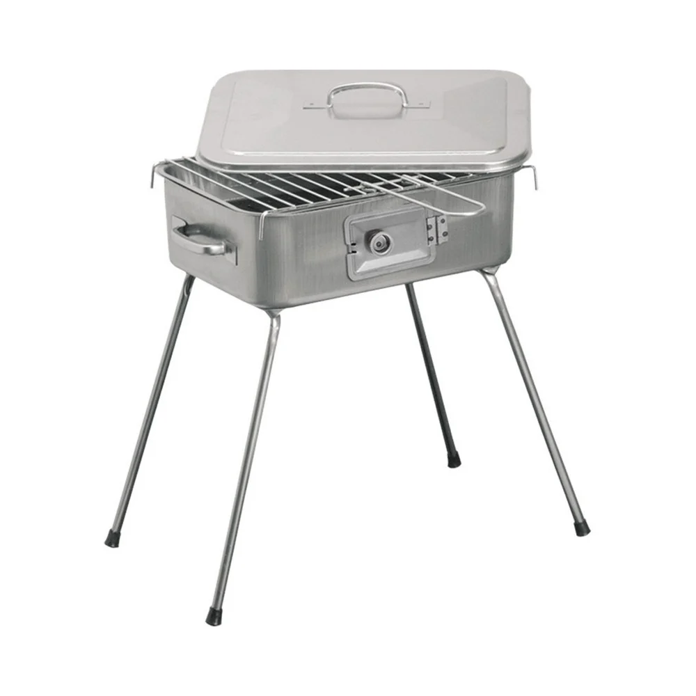 BARBECUE CON GRIGLIA FORNACELLA BRACE A CARBONE CARBONELLA PIEDI PIEGHEVOLI - TrAdE Shop Traesio